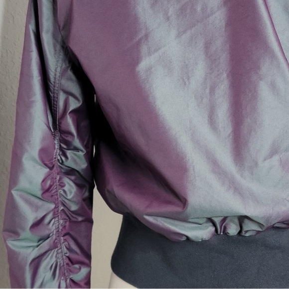 Puma Iridescent purple bomber jacket - Picture 4 of 5